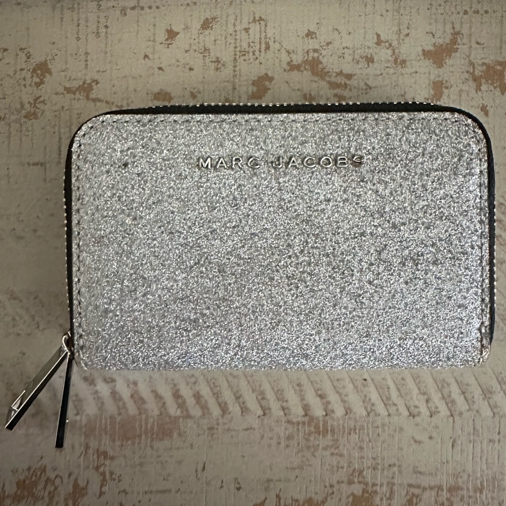 Marc Jacobs Glitter Double Zip Wallet